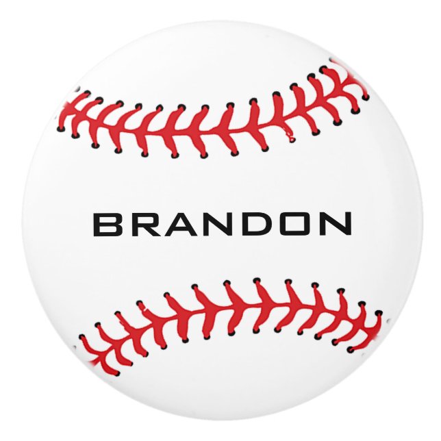 Baseball Design Ceramic Pull (Front)