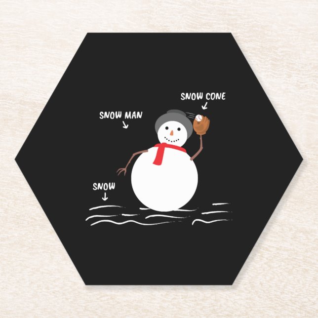 Baseball Design for Base Ball Lovers Paper Coaster (Front)