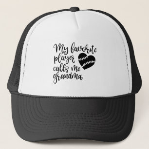 Baseball Design For Grandma Trucker Hat