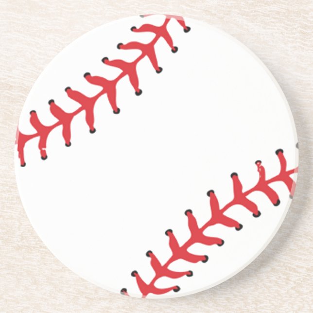 Baseball Design II Round Coaster (Front)