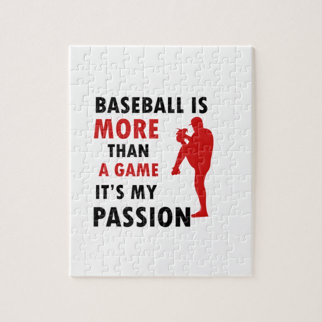 BASEBALL DESIGN JIGSAW PUZZLE (Vertical)