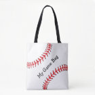 Baseball Design Tote Bag