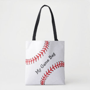 Baseball Design Tote Bag