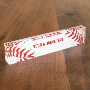Baseball Desk Nameplate