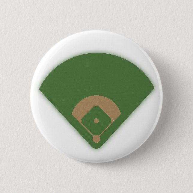 Baseball Diamond: 6 Cm Round Badge (Front)