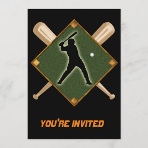 Baseball Diamond Batter 1 Invitation