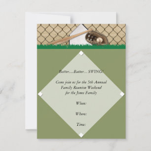Baseball Diamond Party Invitation
