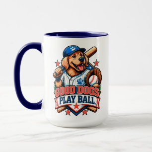 Baseball Dog at the Plate Mug