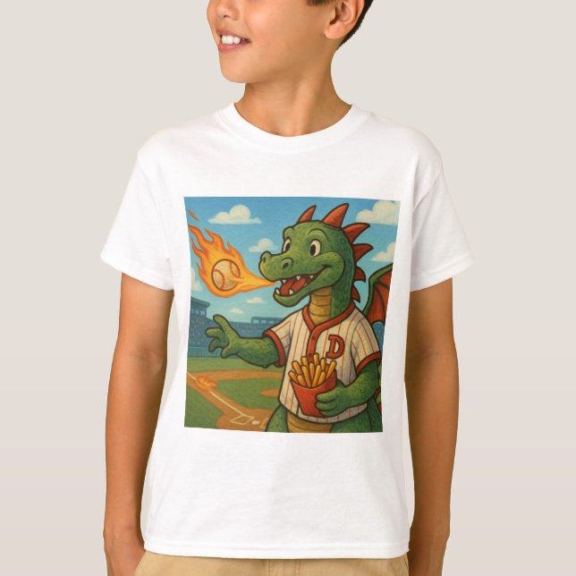 Baseball Dragon T-Shirt (Front)