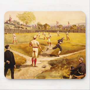 Baseball drawing mousepad