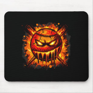 Baseball Drip Angry Lava Slime Ball Graphic  Mouse Mat
