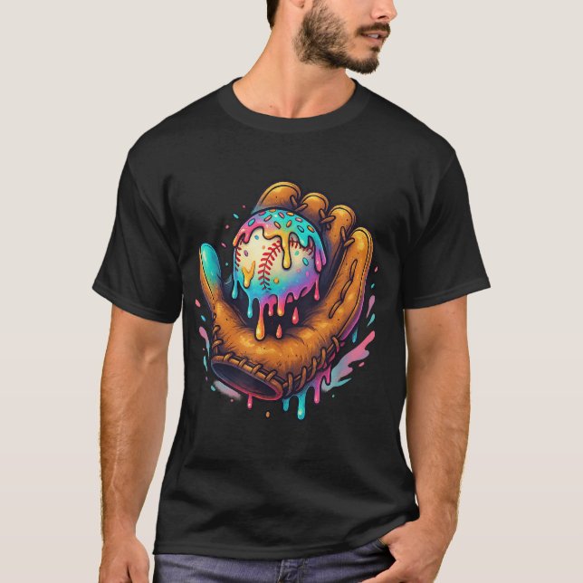  Baseball Drip Baseball Lifestyle 101 Apparel  T-Shirt (Front)