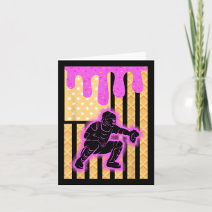 Baseball Drip Boys Dripping Ice Cream Baseball Ame Card
