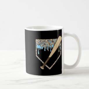 Baseball Drip Camo Baseball Home Plate Bat Boys Sp Coffee Mug