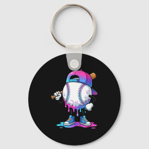 Baseball drip for boys ice cream drip baseball key ring