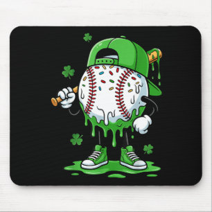 Baseball Drip For Boys Ice Cream Drip Baseball Pla Mouse Mat