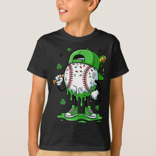 Baseball Drip For Boys Ice Cream Drip Baseball Pla T-Shirt