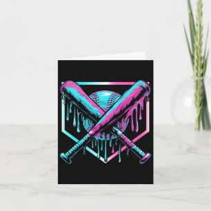 Baseball Drip For Boys Ice Cream Drip Youth Boys B Card