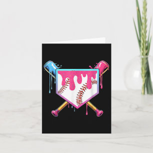 Baseball Drip For Boys Ice Cream Drip Youth Boys B Card