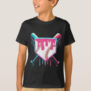 Baseball Drip For Boys Ice Cream Drip Youth Boys B T-Shirt