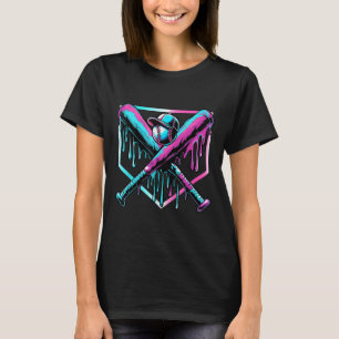 Baseball Drip For Boys Ice Cream Drip Youth Boys B T-Shirt