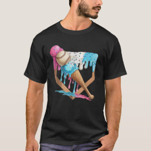 Baseball Drip For Boys Ice Cream Drip Youth Boys T-Shirt