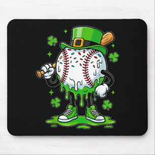 Baseball Drip For Boys Ice Cream Drip Youth St Pat Mouse Mat