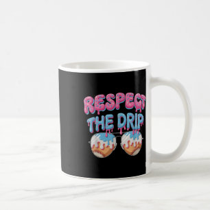 Baseball Drip For Boys Icecream Respect The Drip Y Coffee Mug