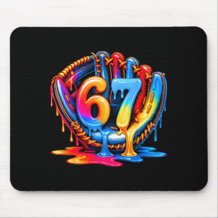 Baseball Drip Ice Cream 67 Baseball Lifestyle 101 Mouse Mat