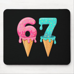 Baseball Drip Ice Cream 67 Baseball Lifestyle 101  Mouse Mat