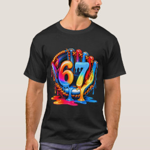 Baseball Drip Ice Cream 67 Baseball Lifestyle 101 T-Shirt