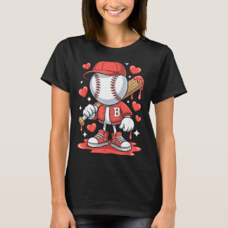 Baseball Drip Ice Cream Apparel Youth Boy Valentin T-Shirt