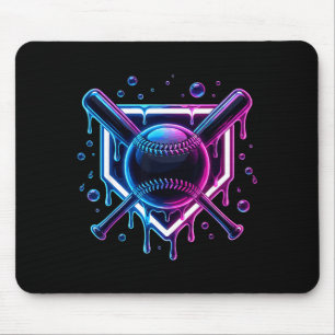 Baseball Drip Ice Cream Bat Kids  Mouse Mat