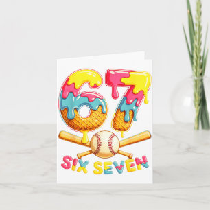 Baseball Drip Ice Cream Number 67 Player Lifestyle Card