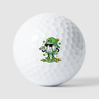 Baseball Drip Ice Cream St Patricks Day Golf Balls
