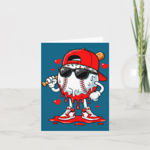 Baseball drip ice cream sunglasses boys youth kids card
