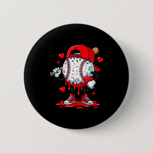 Baseball Drip Icecream Apparel Youth Boy Valentine 6 Cm Round Badge