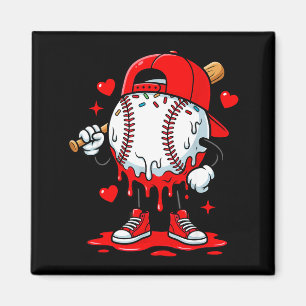 Baseball Drip Icecream Apparel Youth Boy Valentine Magnet
