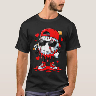 Baseball Drip Icecream Apparel Youth Boy Valentine T-Shirt