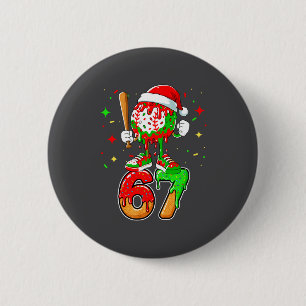 Baseball Drip Number 67 Meme Ice Cream Dripng Chri 6 Cm Round Badge