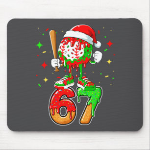 Baseball Drip Number 67 Meme Ice Cream Dripng Chri Mouse Mat