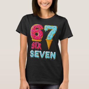 Baseball Drip Number 67 Player 67 Meme Ice Cream D T-Shirt
