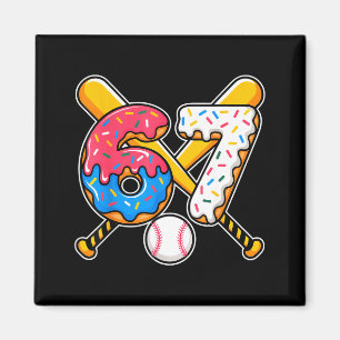 Baseball Drip Number 67 Player 67th Birthday Meme Magnet