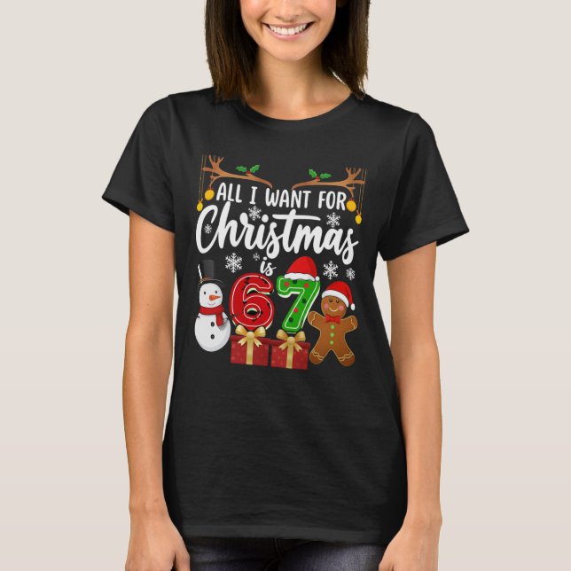 Baseball Drip Number 67 Player Or 67th Birthday 25 T-Shirt (Front)