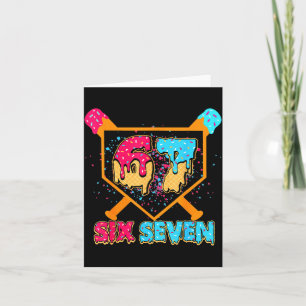 Baseball Drip Number 67 Player Or 67th Birthday Bo Card