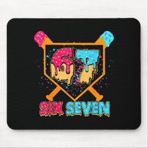 Baseball Drip Number 67 Player Or 67th Birthday Bo Mouse Mat