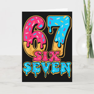 Baseball Drip Number 67 Player Or 67th Birthday Card
