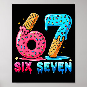 Baseball Drip Number 67 Player Or 67th Birthday  Poster