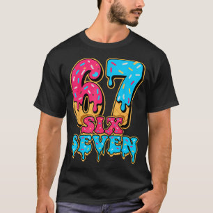 Baseball Drip Number 67 Player Or 67th Birthday  T-Shirt