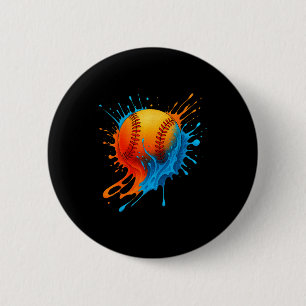 Baseball Drip Team For Boys And Girls Ice Cream Co 6 Cm Round Badge
